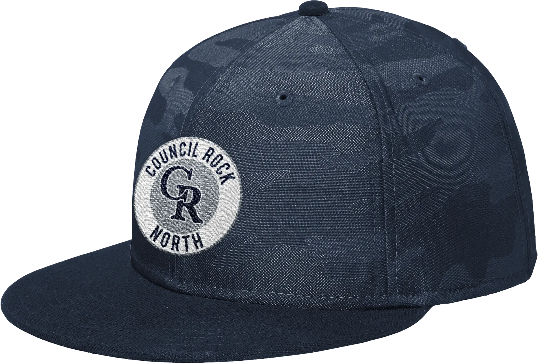 Council Rock North New Era Camo Flat Bill Snapback Cap