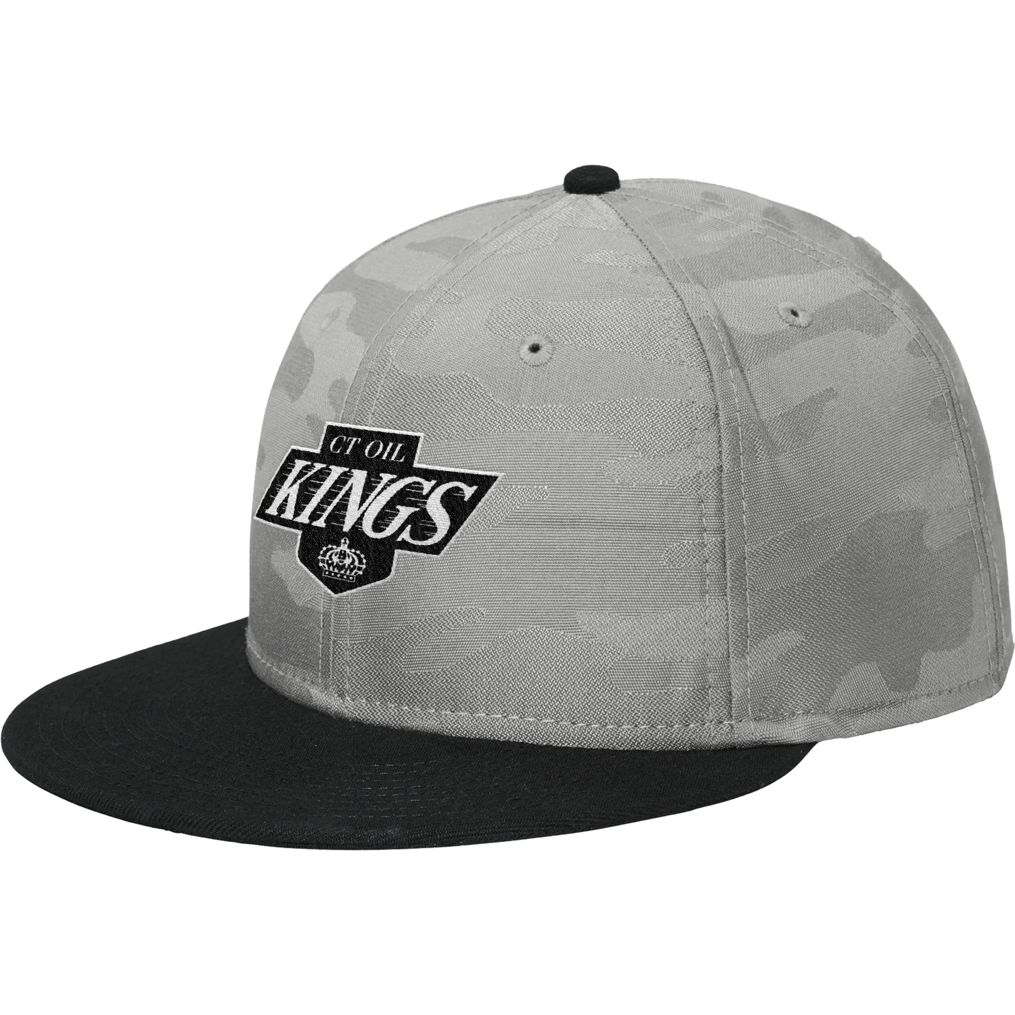 CT Oil Kings New Era Camo Flat Bill Snapback Cap