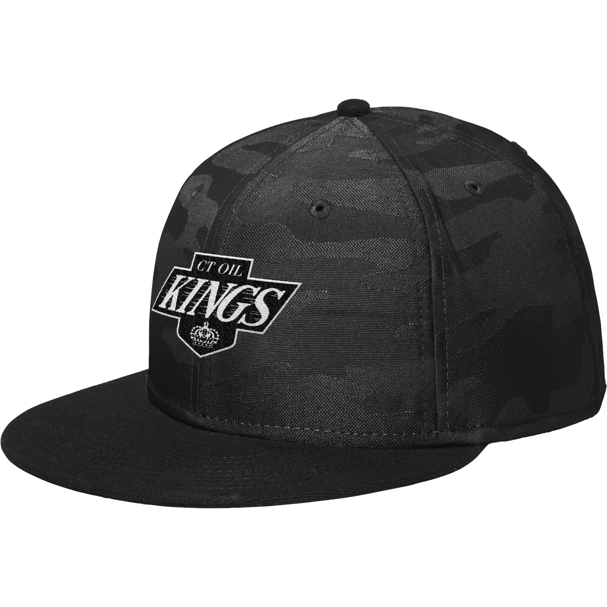 CT Oil Kings New Era Camo Flat Bill Snapback Cap