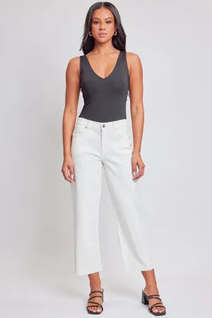 CURVY CROPPED WIDE LEG PANTS