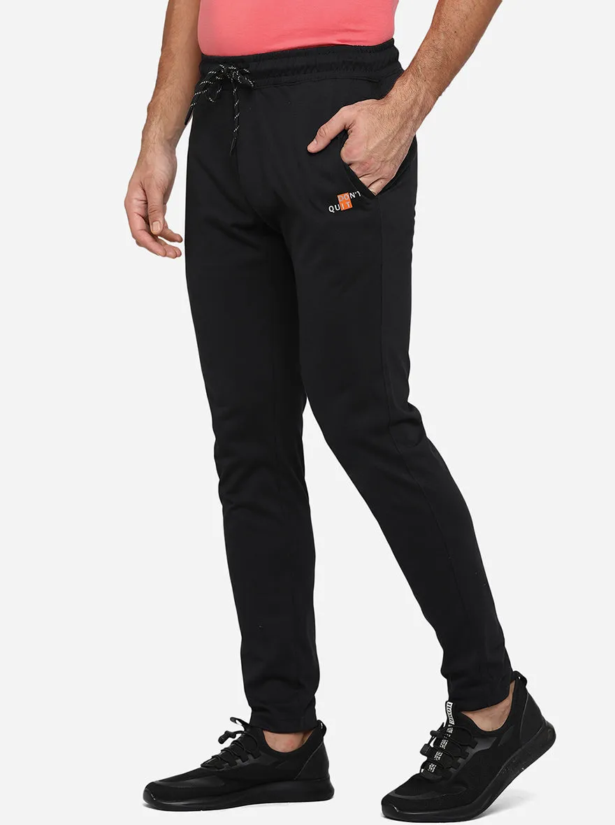 Dark Grey Solid Regular Fit Track Pants | JadeBlue