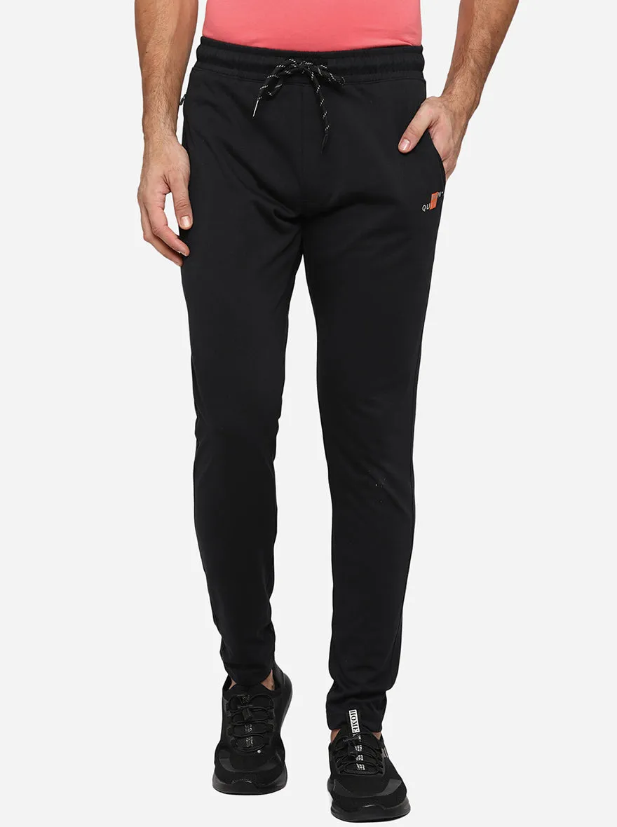 Dark Grey Solid Regular Fit Track Pants | JadeBlue