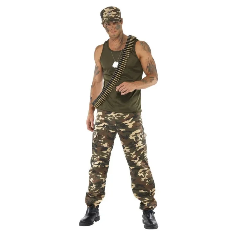 Deluxe Khaki Camo Men's Costume