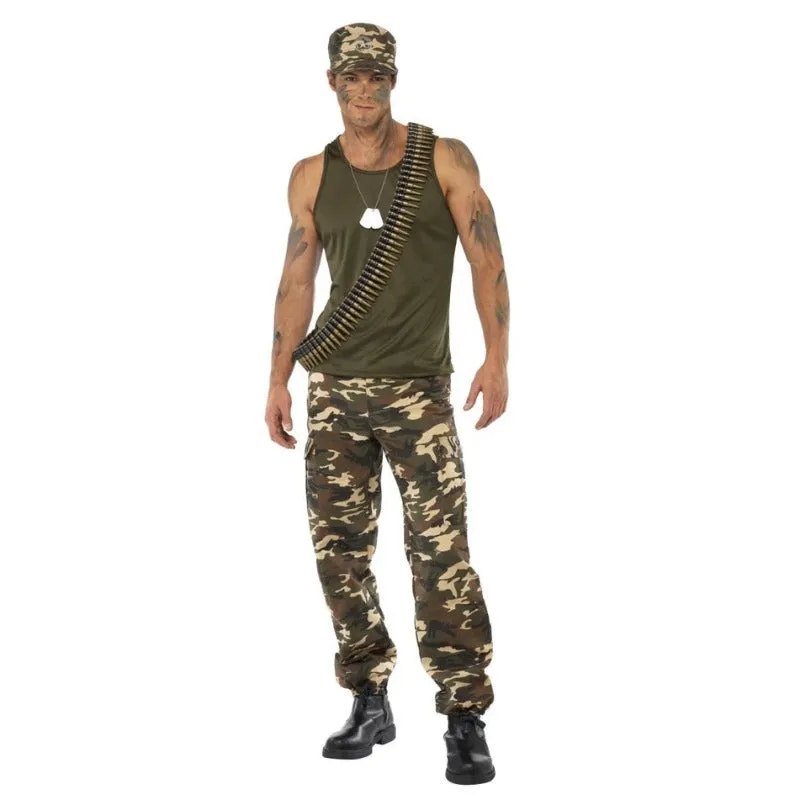 Deluxe Khaki Camo Men's Costume