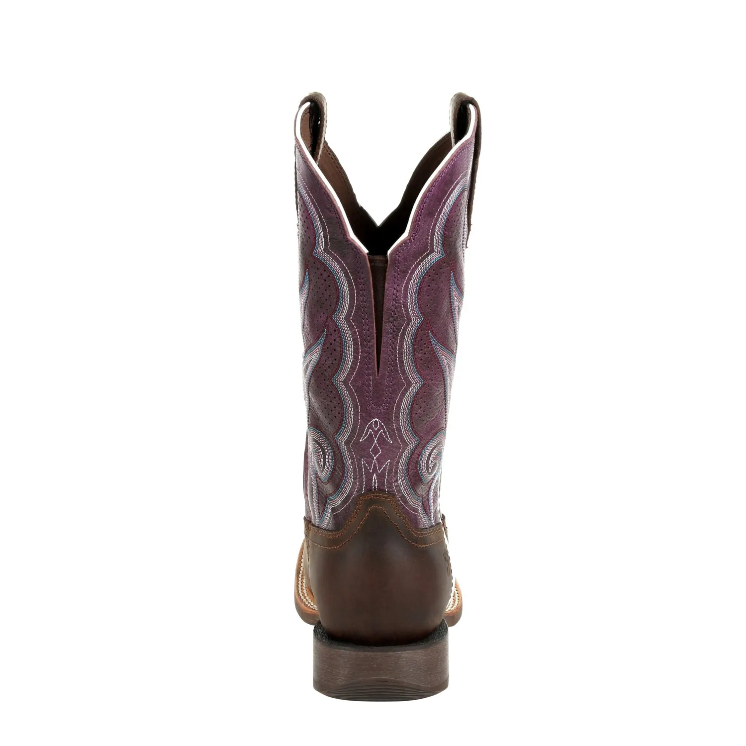 Durango Womens Brown/Plum Leather Rebel Pro Ventilated Cowboy Boots