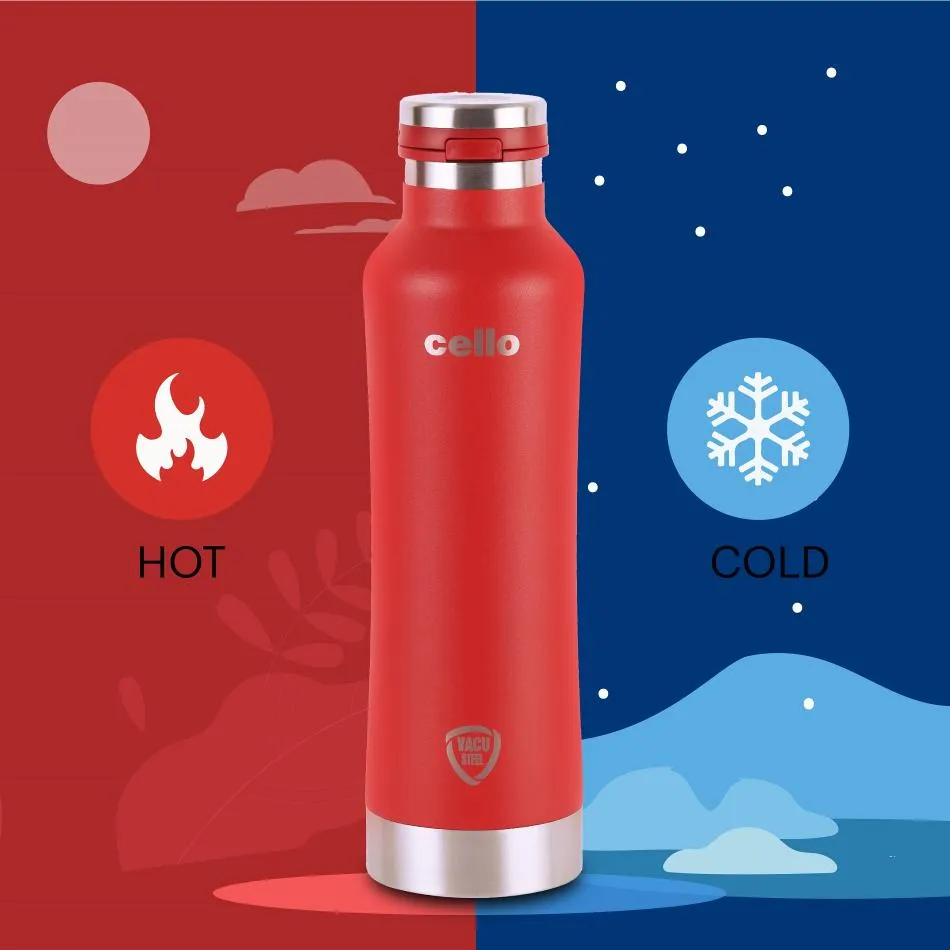 Duro One Touch Flask, Vacusteel Water Bottle 800ml