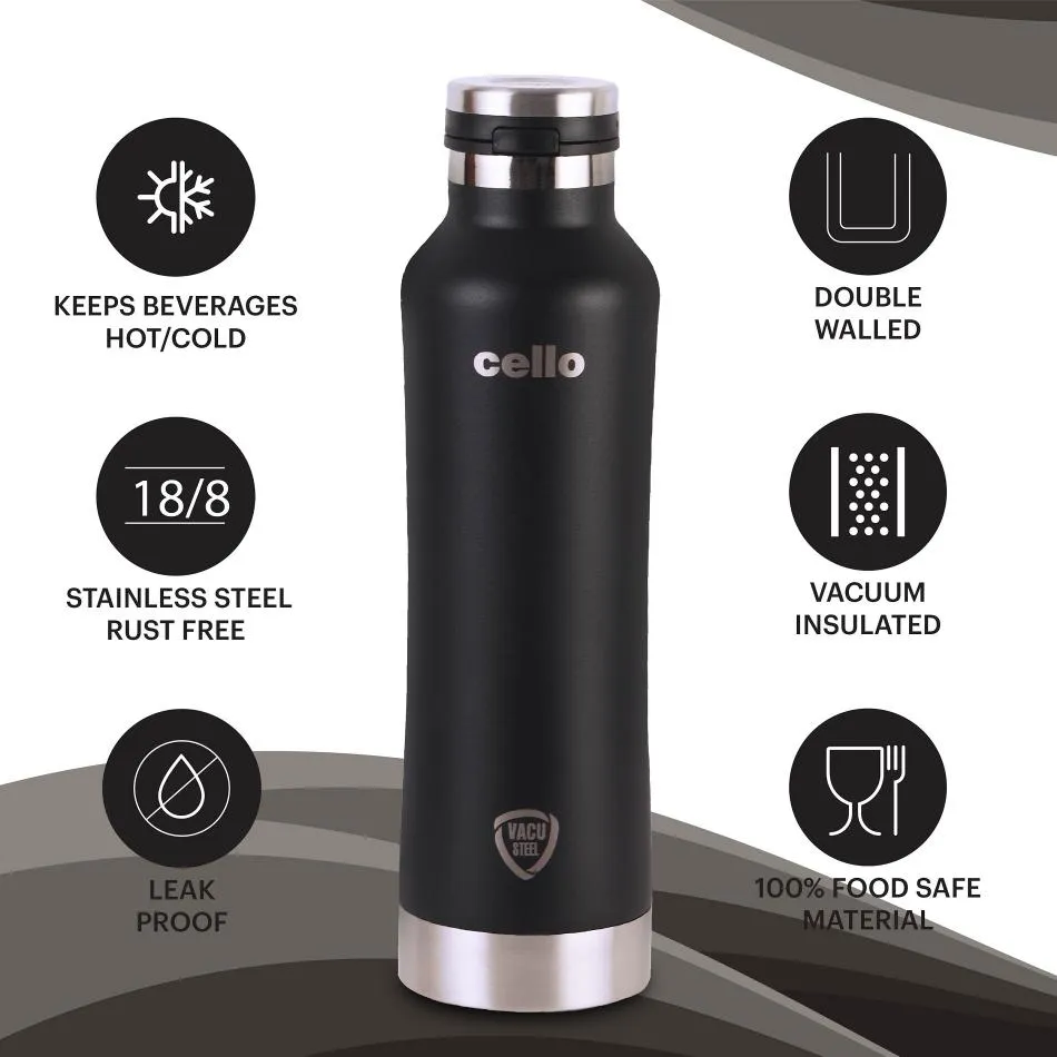 Duro One Touch Flask, Vacusteel Water Bottle 800ml