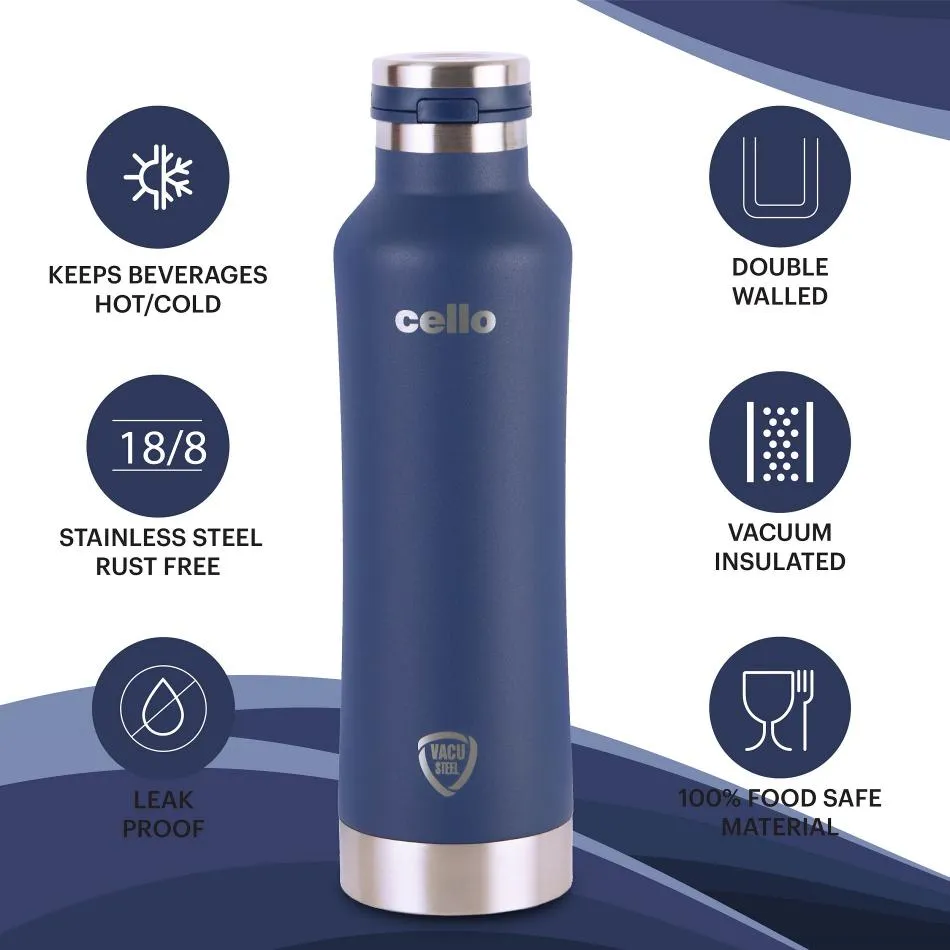 Duro One Touch Flask, Vacusteel Water Bottle 800ml