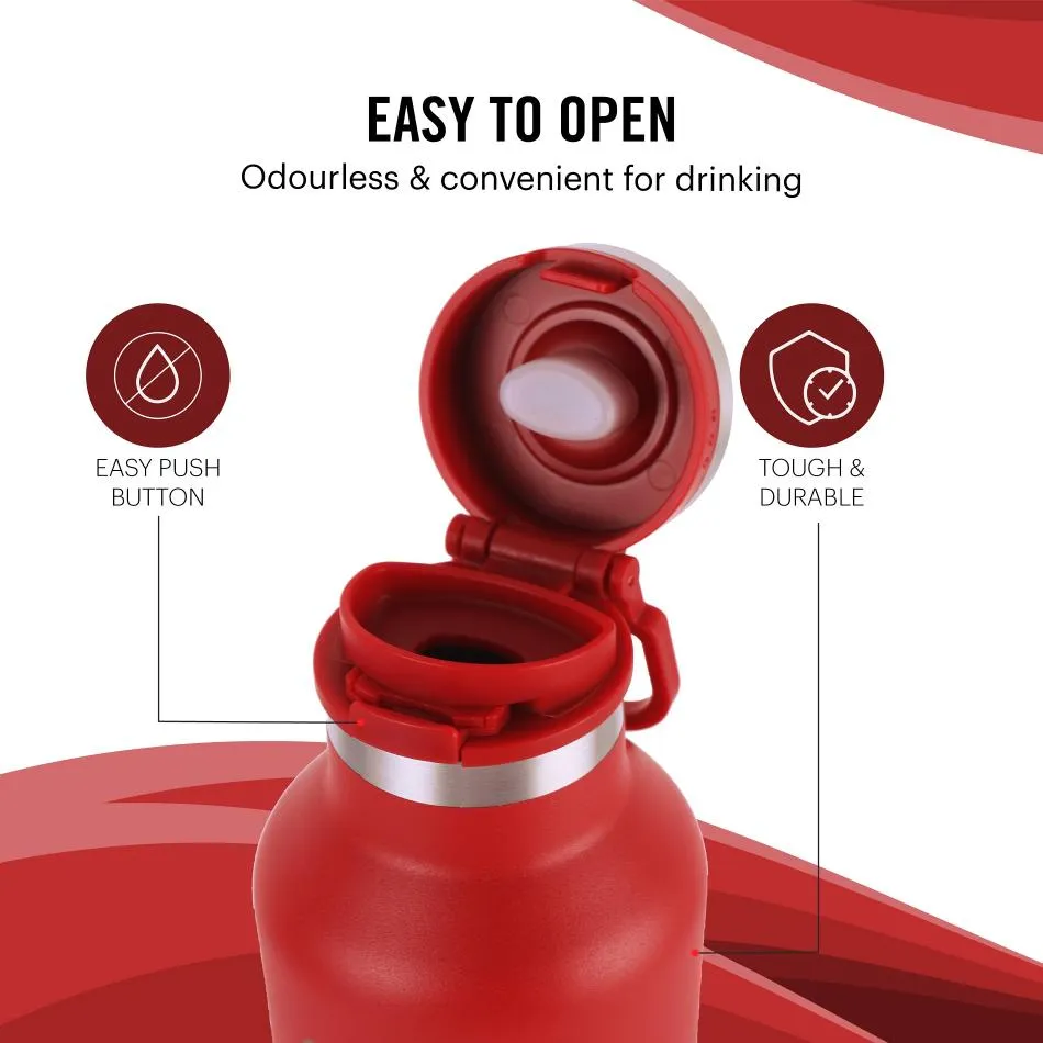 Duro One Touch Flask, Vacusteel Water Bottle 800ml