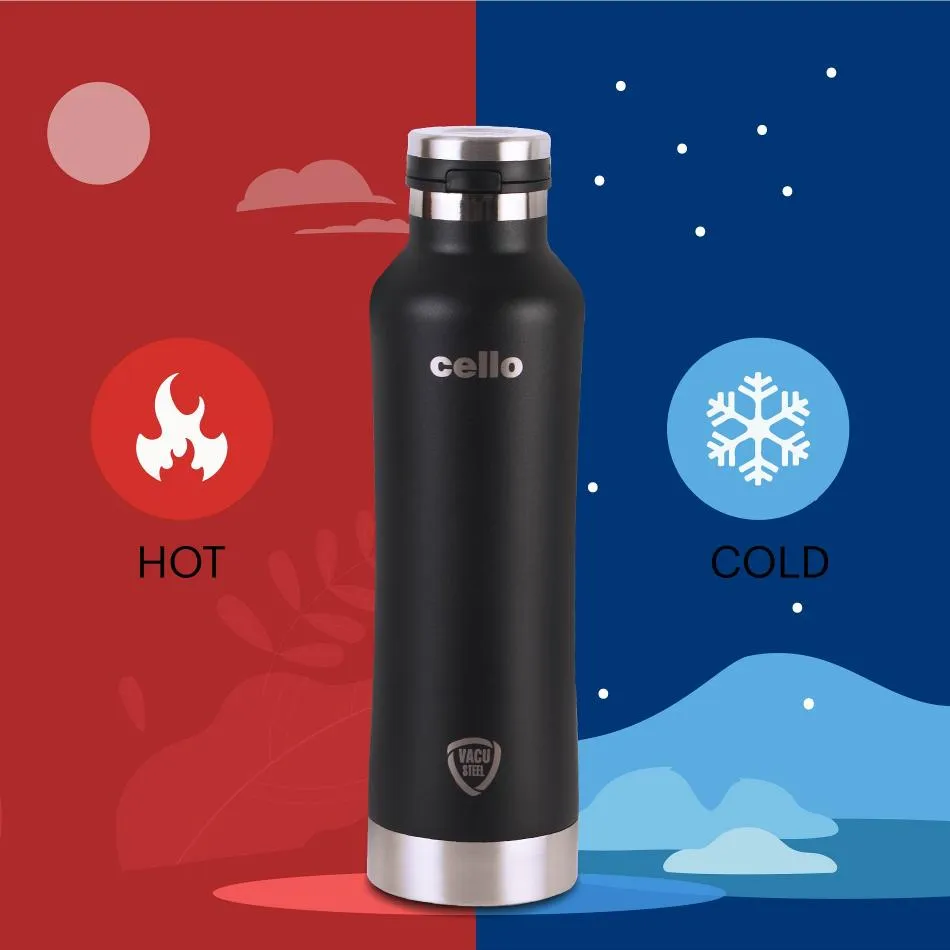 Duro One Touch Flask, Vacusteel Water Bottle 800ml