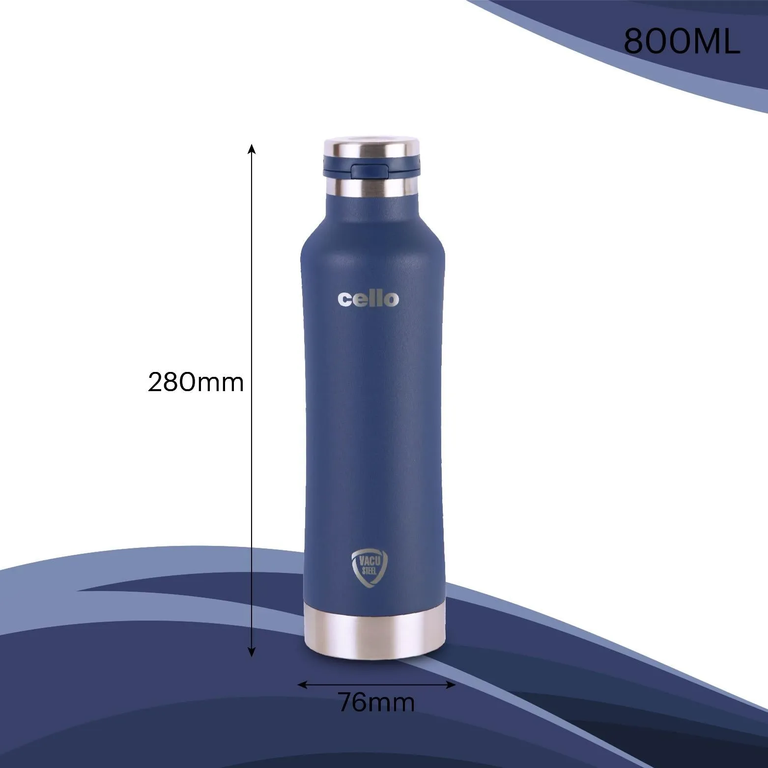 Duro One Touch Flask, Vacusteel Water Bottle