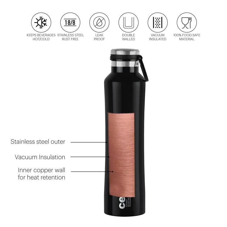 Duro One Touch Flask, Vacusteel Water Bottle