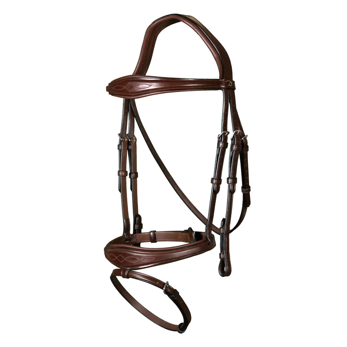 Dy'on New English Anatomic Flash Noseband Bridle - Brown