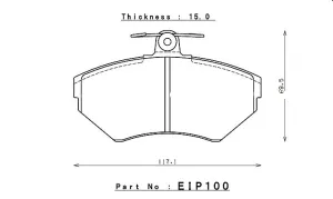 ENDLESS EIP100MX72 Brake pads AUDI A4