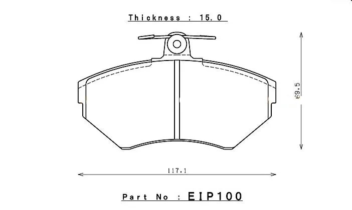 ENDLESS EIP100MX72 Brake pads AUDI A4