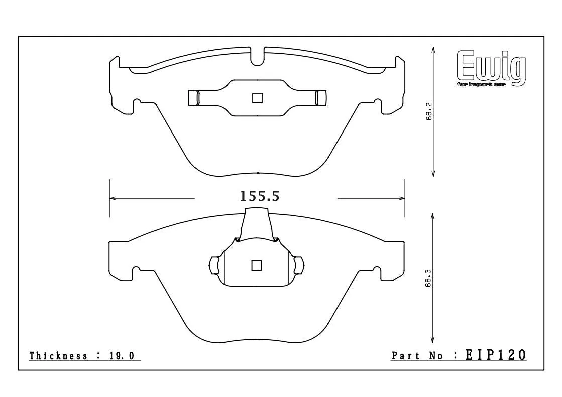 ENDLESS EIP120MX72 Front brake pads BMW Z4 E89 sDRIVE35i/35is/M3 E92 4.0/E90/E92 335i