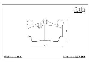 ENDLESS EIP166MX72 Rear brake pads AUDI Q7/PORSCHE CAYENNE/VW TOUAREG