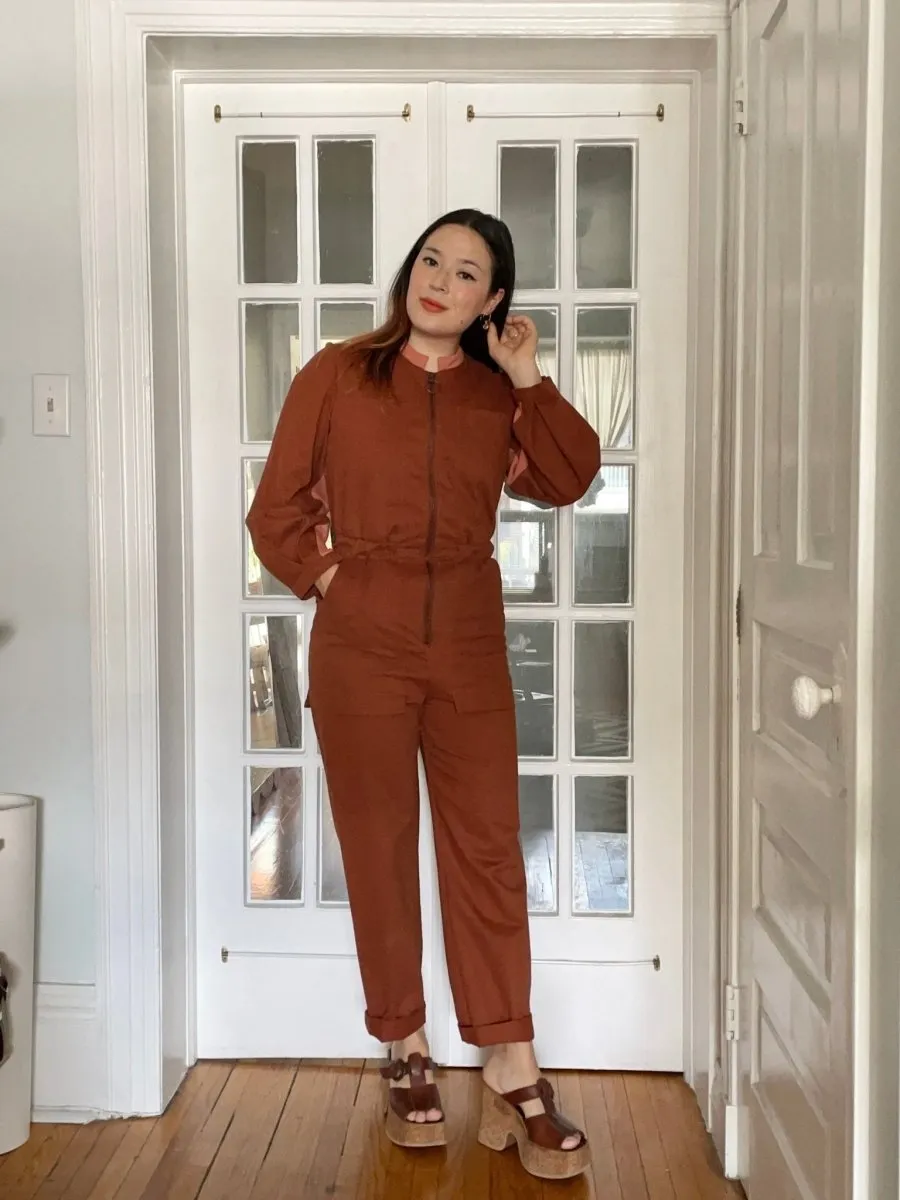 Eve Gravel Lucy Jumpsuit - Cream or Terracotta (Online Exclusive)