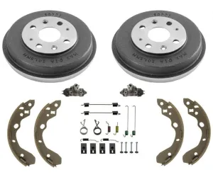 Fits 99-03 Mazda Protege (2) Brake Drums Brake Shoes and Springs Wheel Cylinders