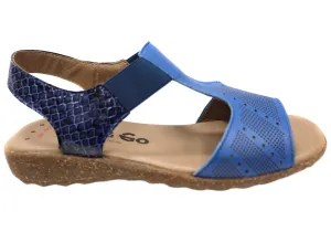 Flex & Go Montana Womens Comfortable Leather Sandals Made In Portugal