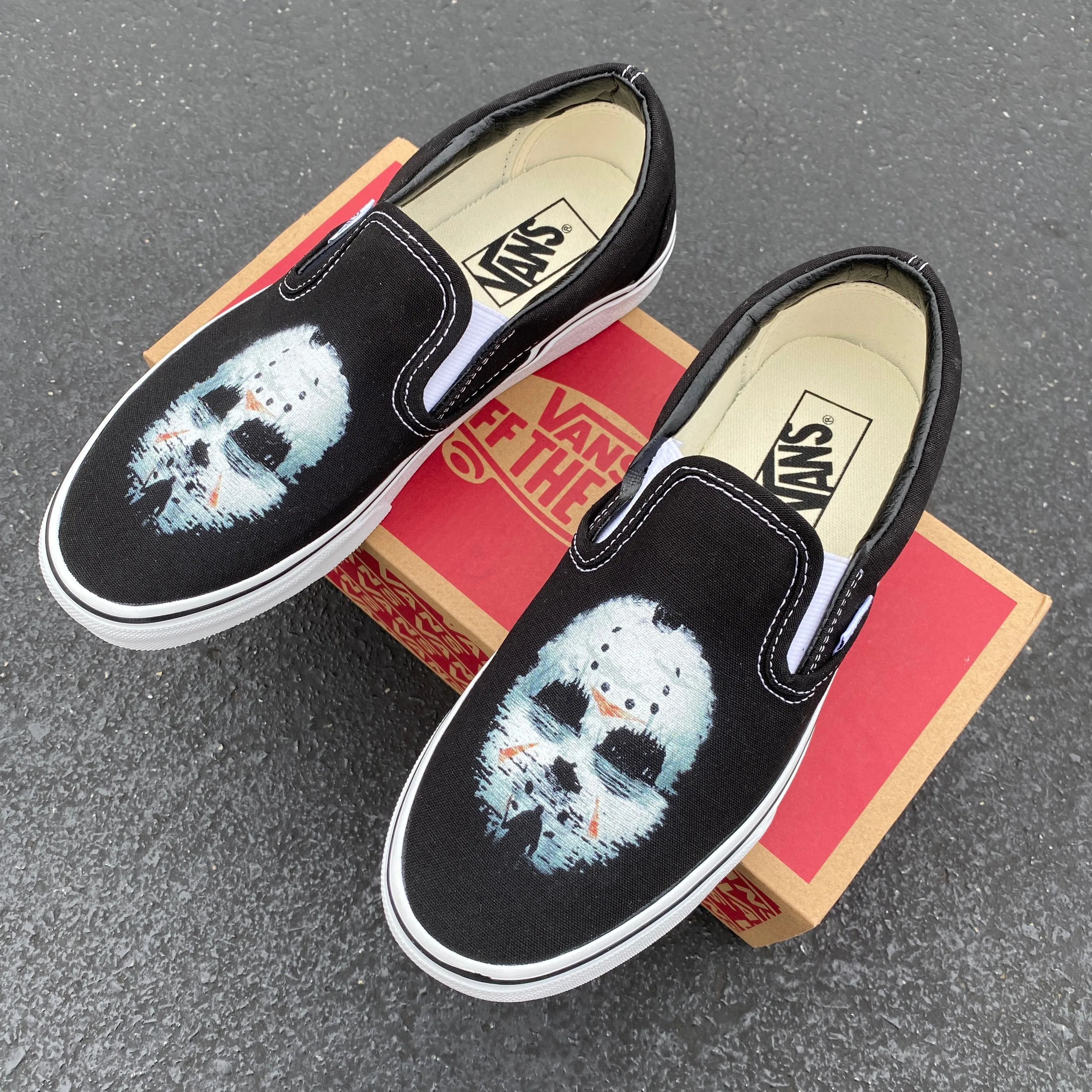 Friday the 13th Jason Custom Vans Sneakers - Custom Vans Shoes