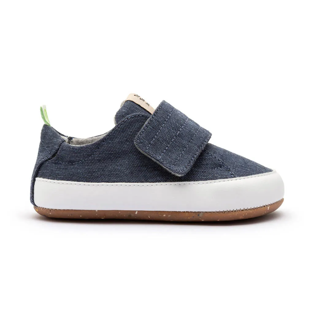 Friendly Green Sneakers - Blue Eco Canvas (Baby)