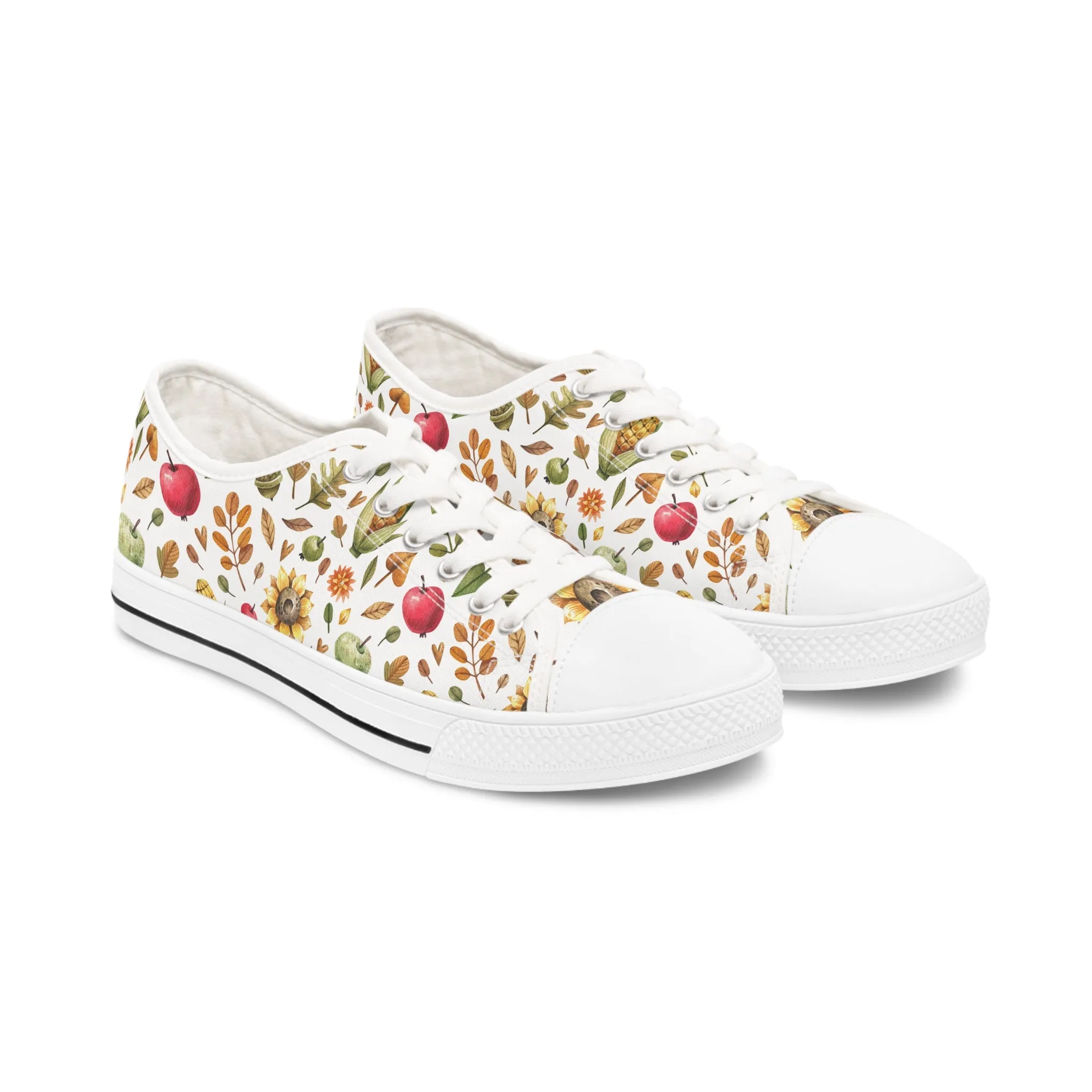 Fruit and Vegetable Women's Low Top Sneakers