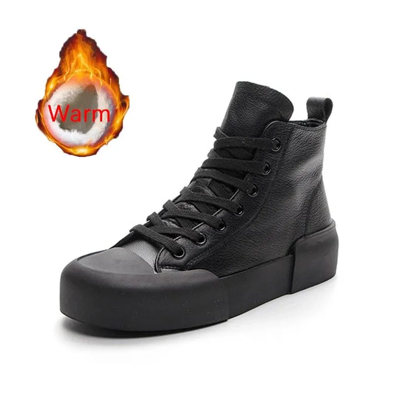 G32 Women's Casual Shoes - Leather High Top Sneakers