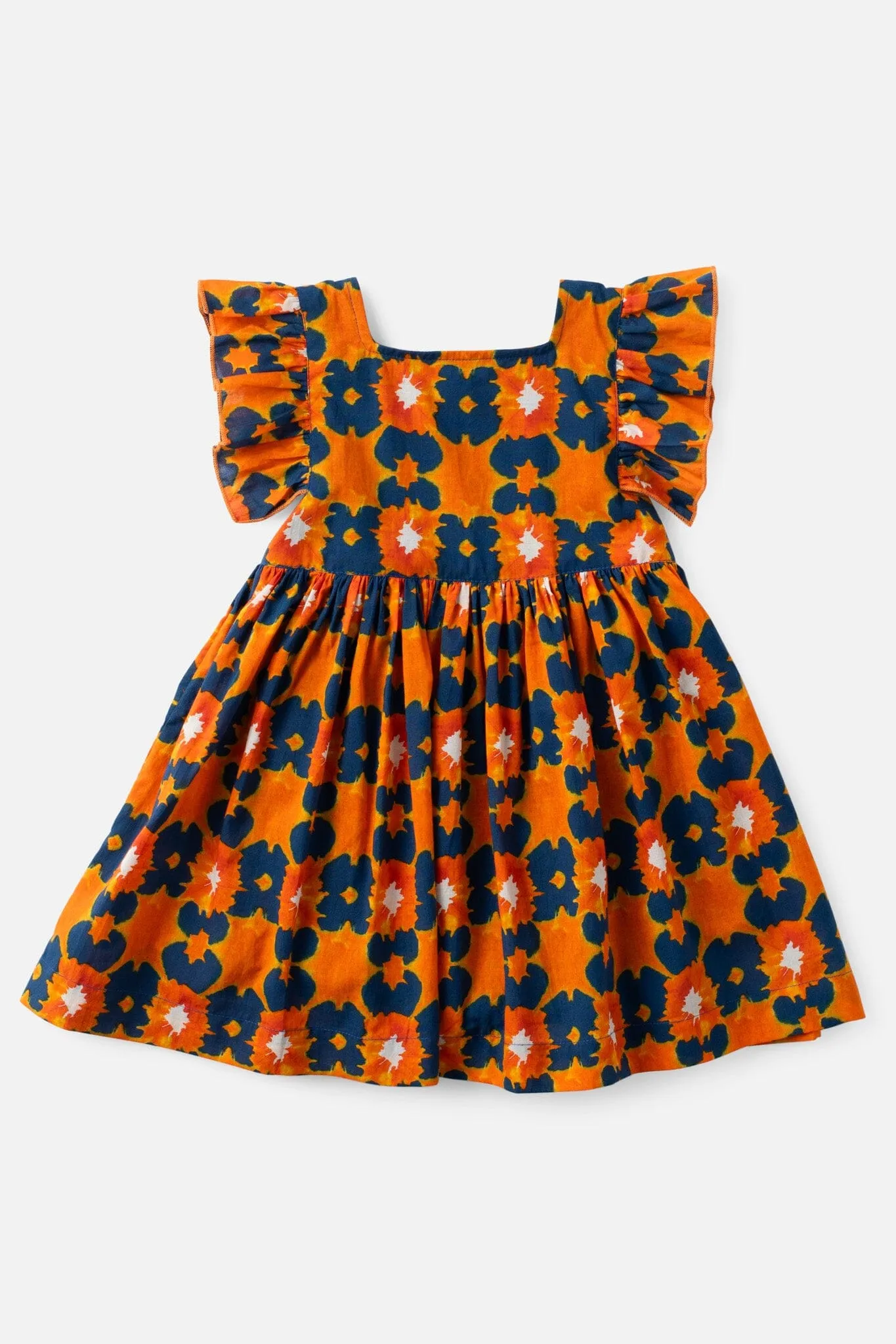 Girls Maya Flutter Sleeve Dress - Tie Dye (Sizes 2-6)