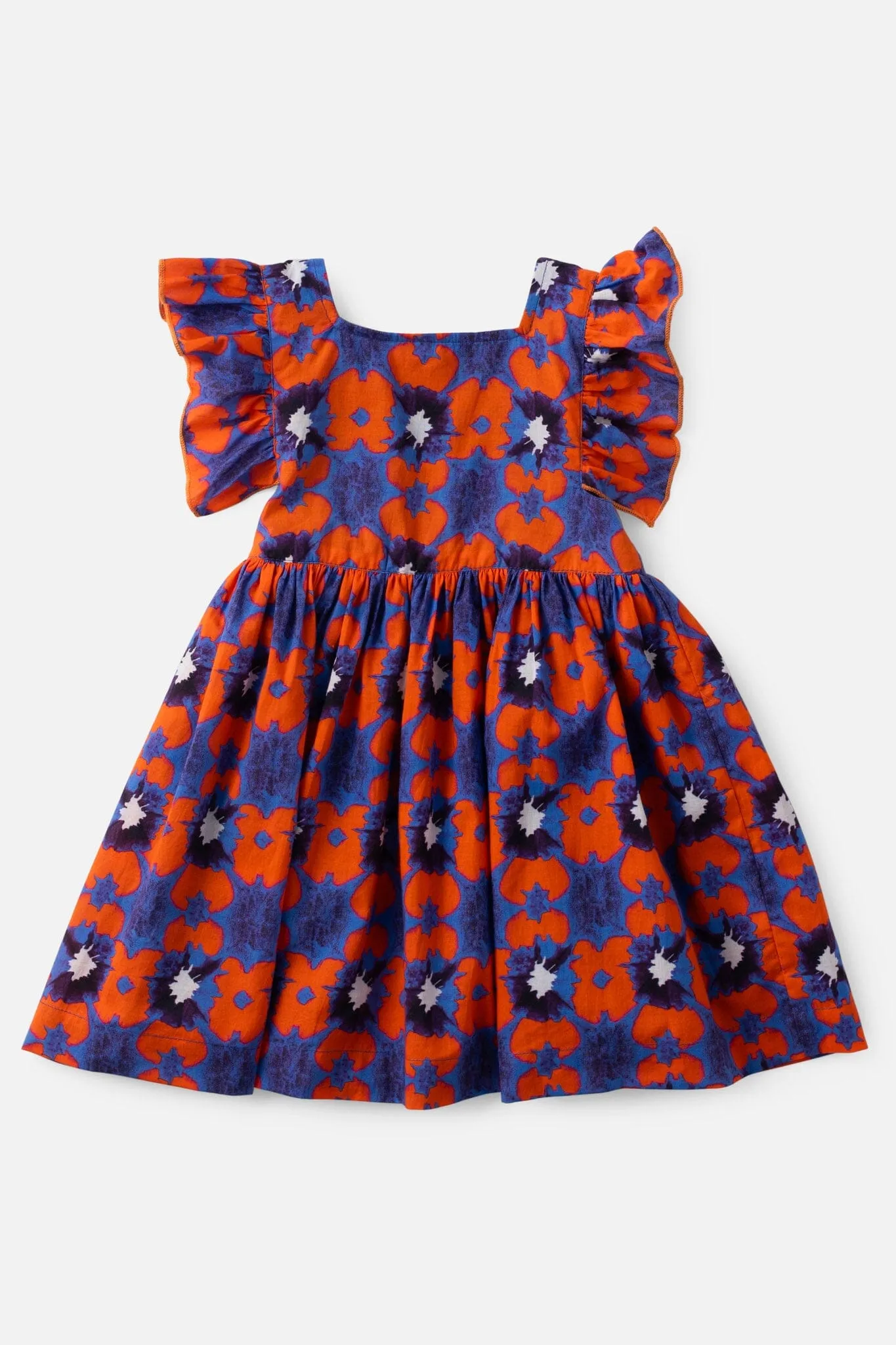 Girls Maya Flutter Sleeve Dress - Tie Dye (Sizes 2-6)