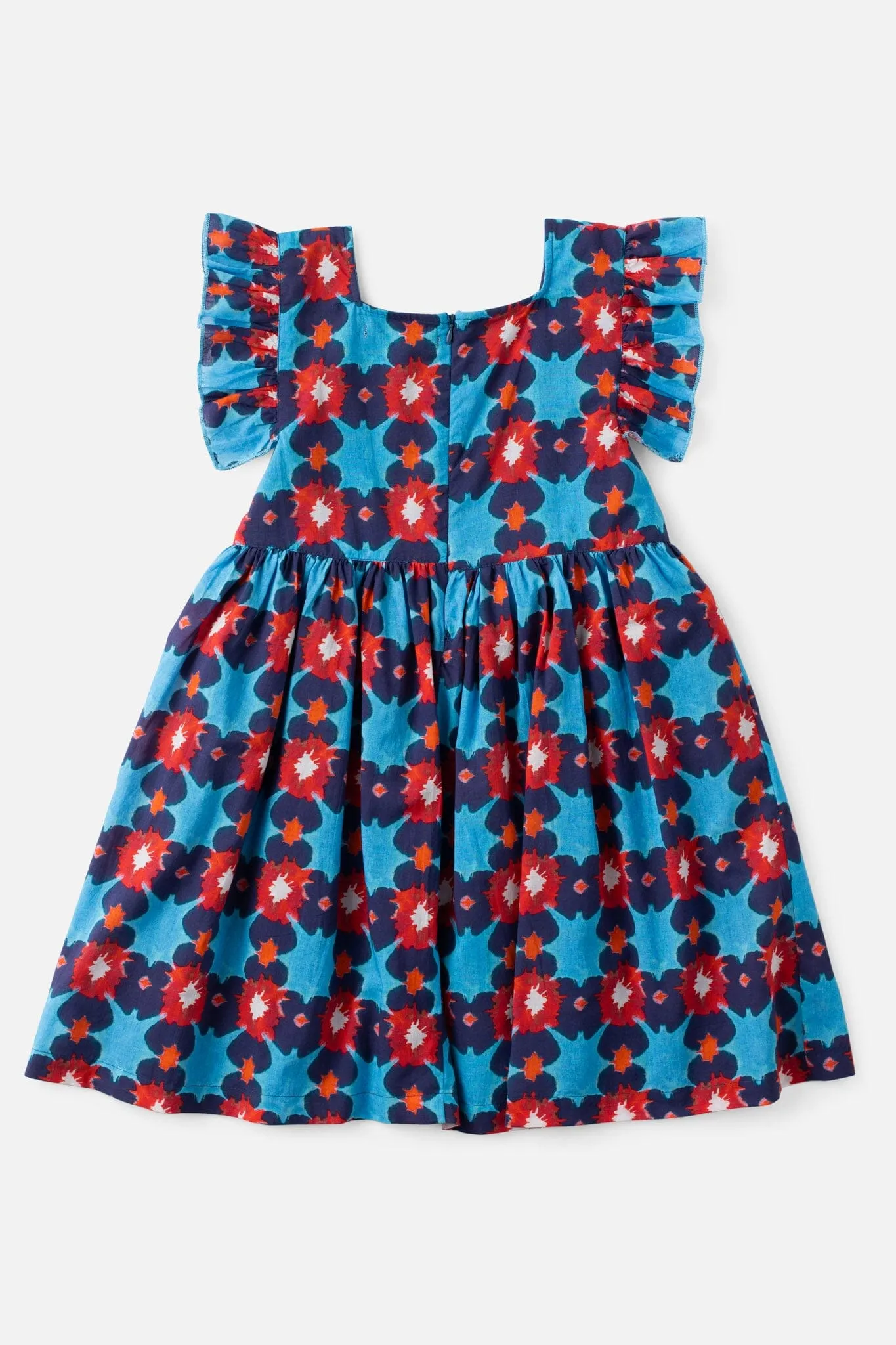 Girls Maya Flutter Sleeve Dress - Tie Dye (Sizes 2-6)