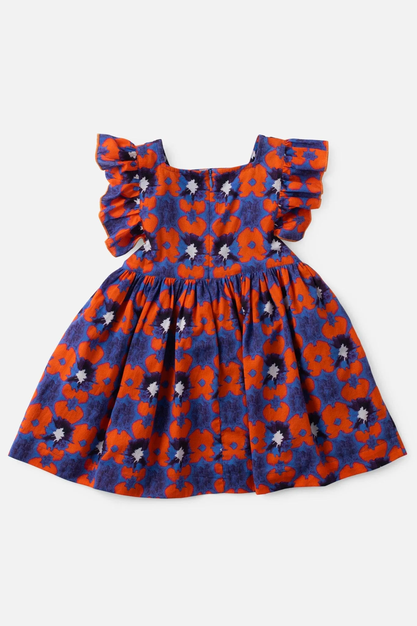 Girls Maya Flutter Sleeve Dress - Tie Dye (Sizes 2-6)