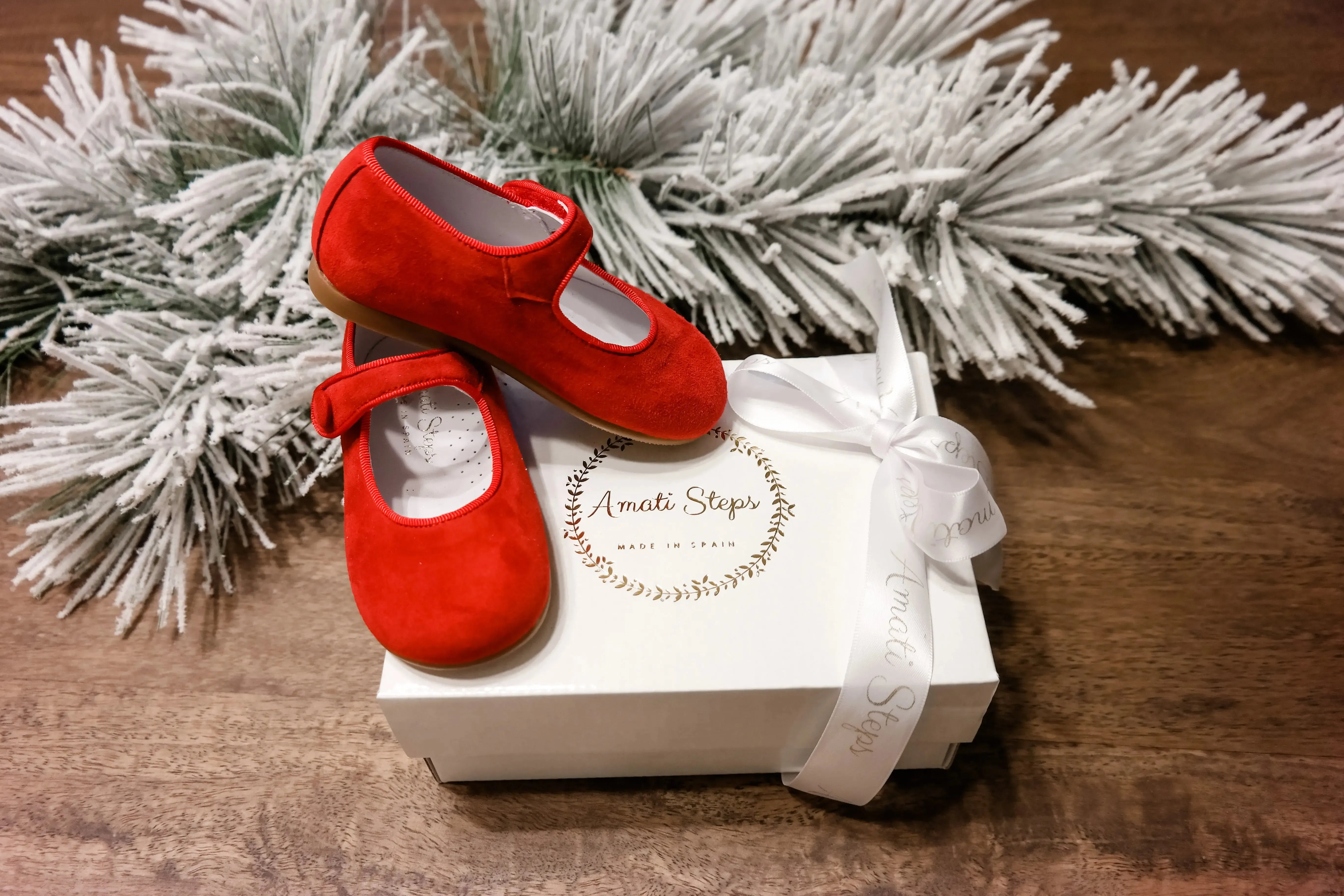 Giselle- Red Suede Mary Jane Shoes