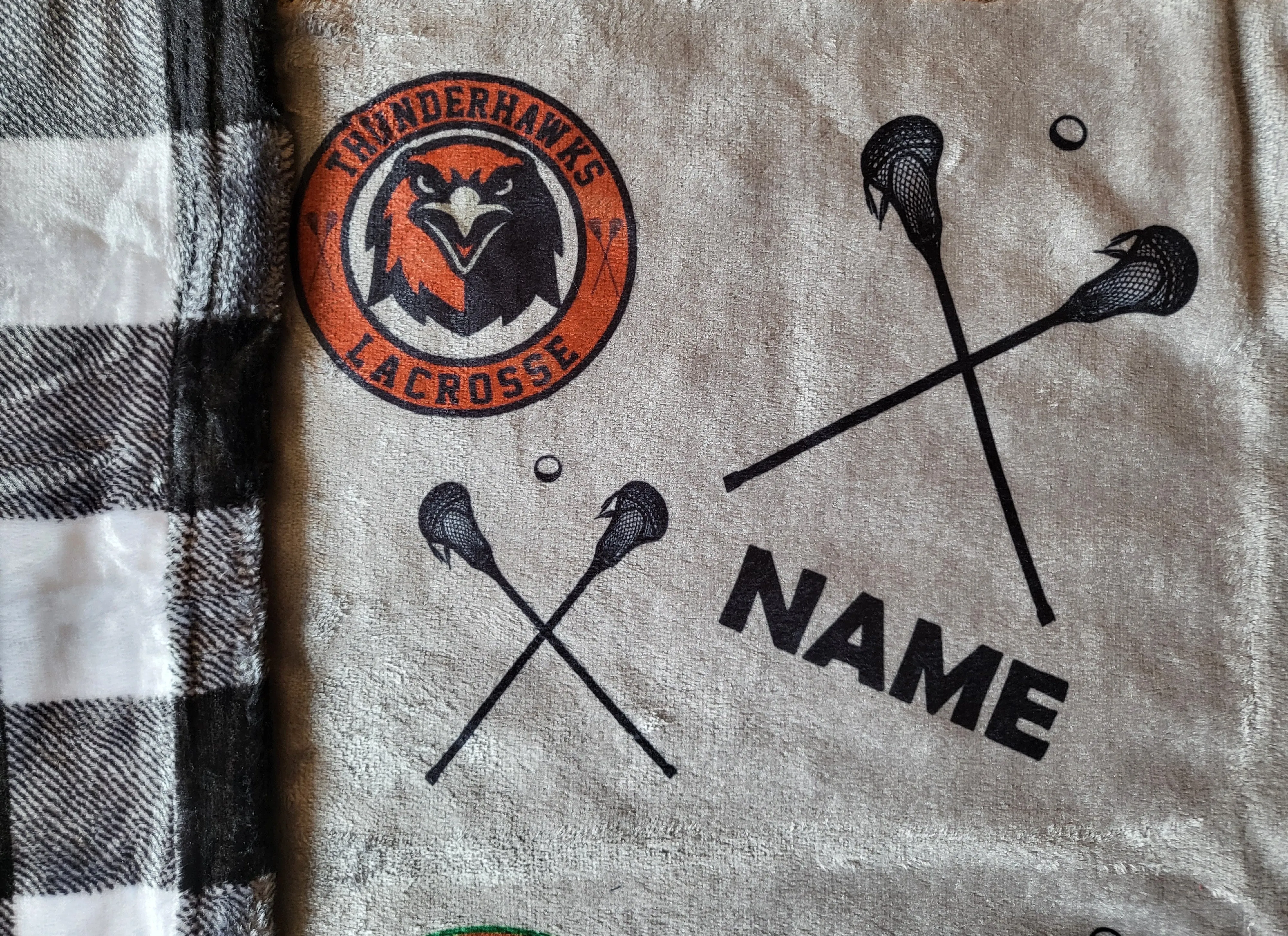 GRAND RAPIDS FUNDRAISER - Cozy Lacrosse Blanket customizable (CLOSED)