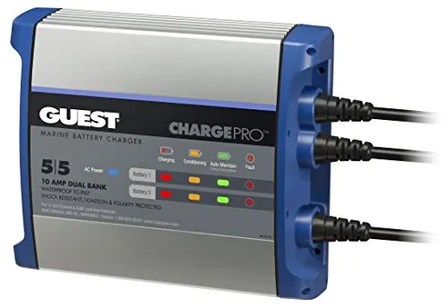 Guest 2711A Guest On-Board Battery Charger 10A / 12V, 2 Bank, 120V Input