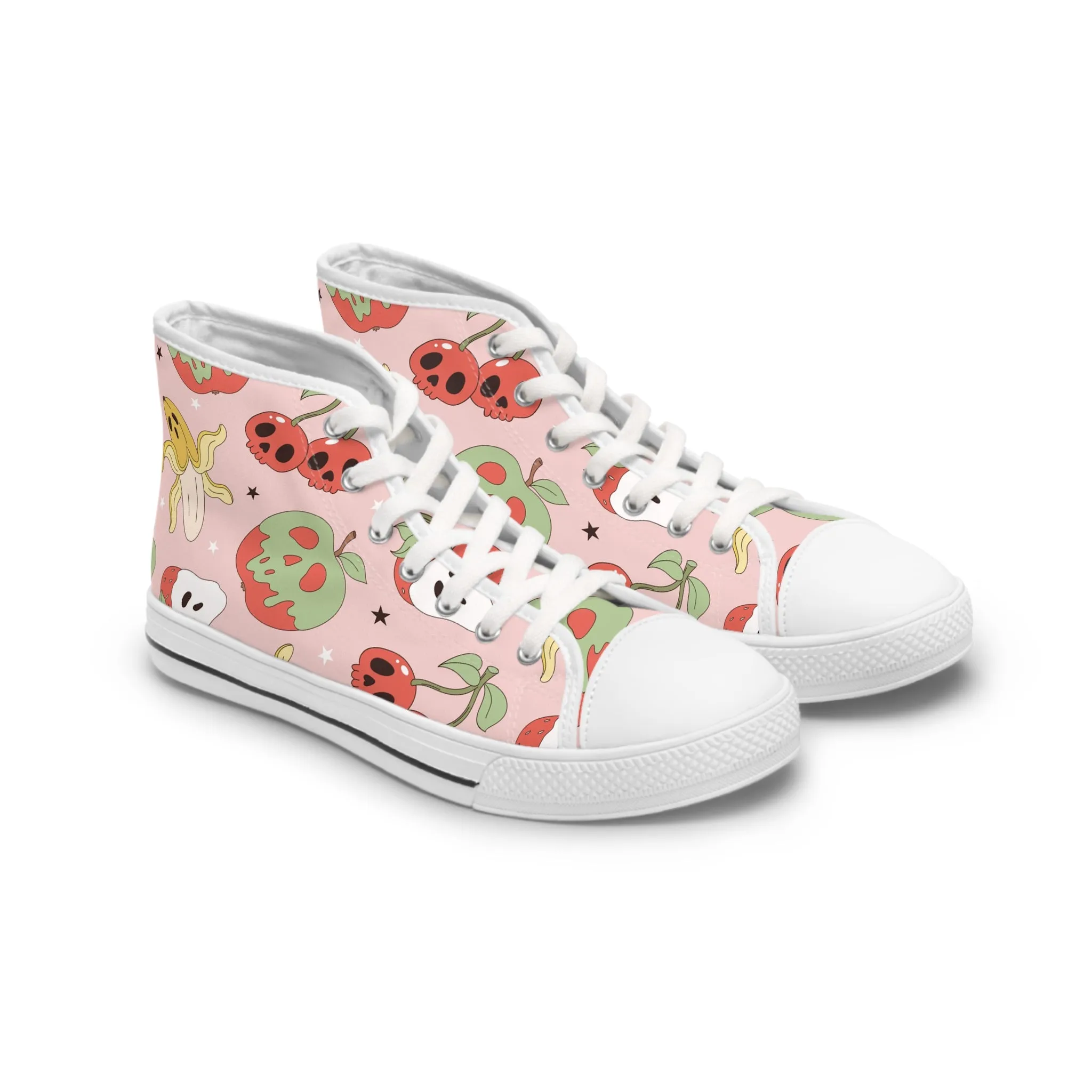 Halloween Cherry Strawberry Women's High Top Sneakers