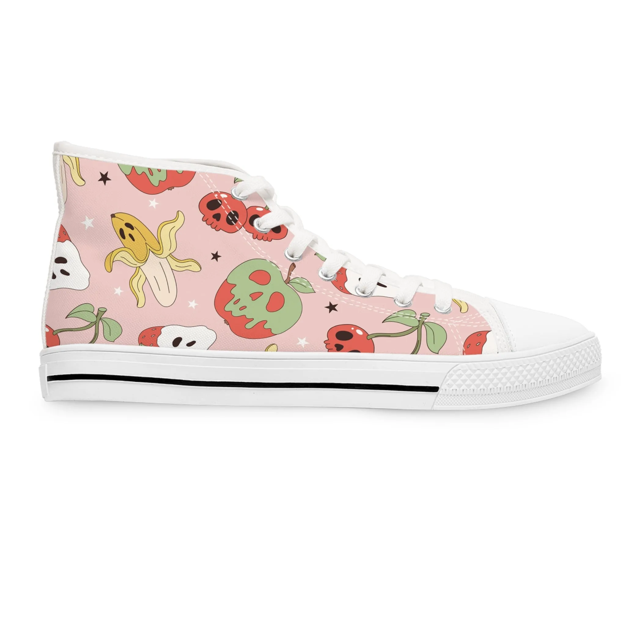 Halloween Cherry Strawberry Women's High Top Sneakers