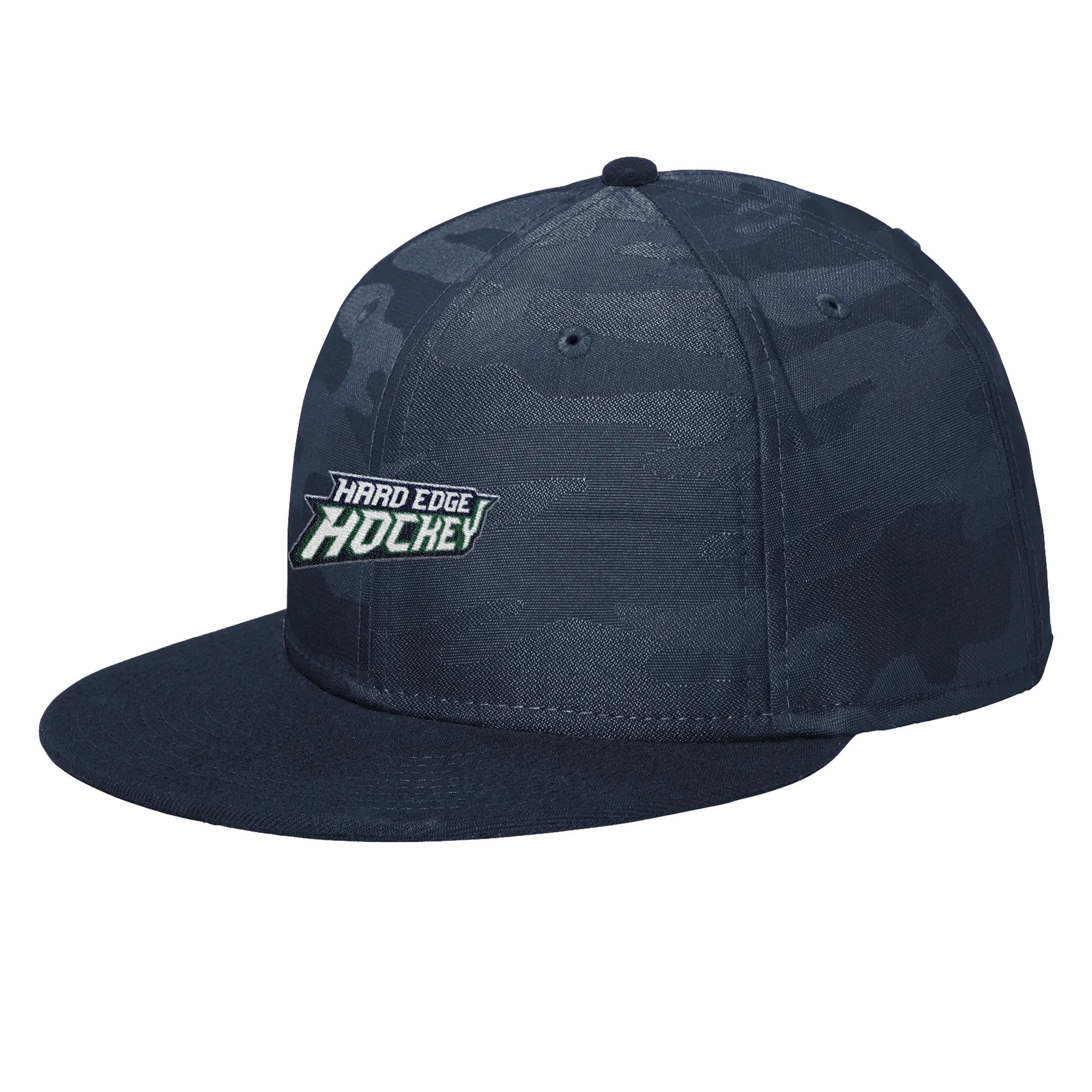 Hard Edge Hockey New Era Camo Flat Bill Snapback Cap