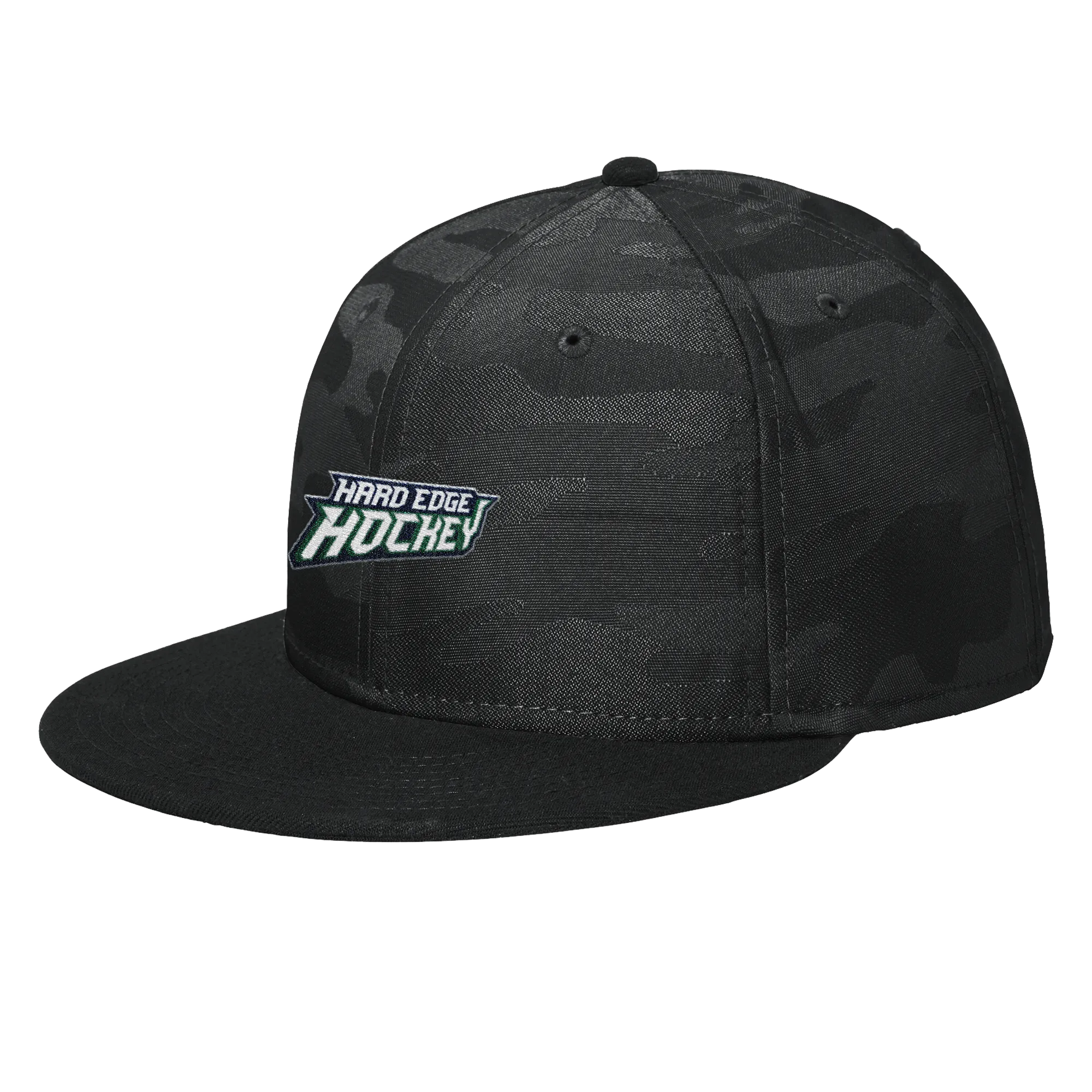 Hard Edge Hockey New Era Camo Flat Bill Snapback Cap