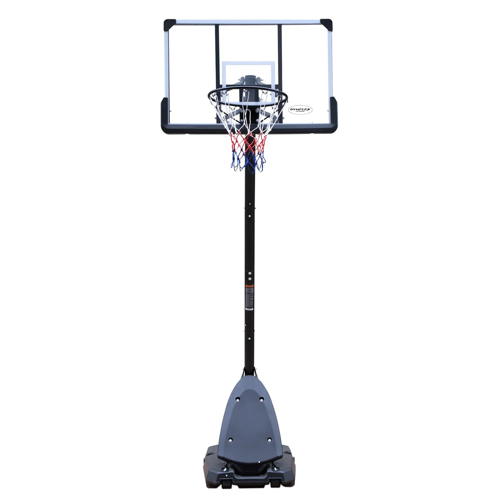 Height Adjustable 6 to 10ft Basketball Hoop 44 Inch Backboard Portable Basketball Goal System with Stable Base and Wheels, use for Outdoor