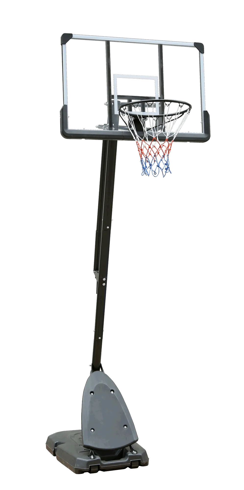 Height Adjustable 6 to 10ft Basketball Hoop 44 Inch Backboard Portable Basketball Goal System with Stable Base and Wheels, use for Outdoor