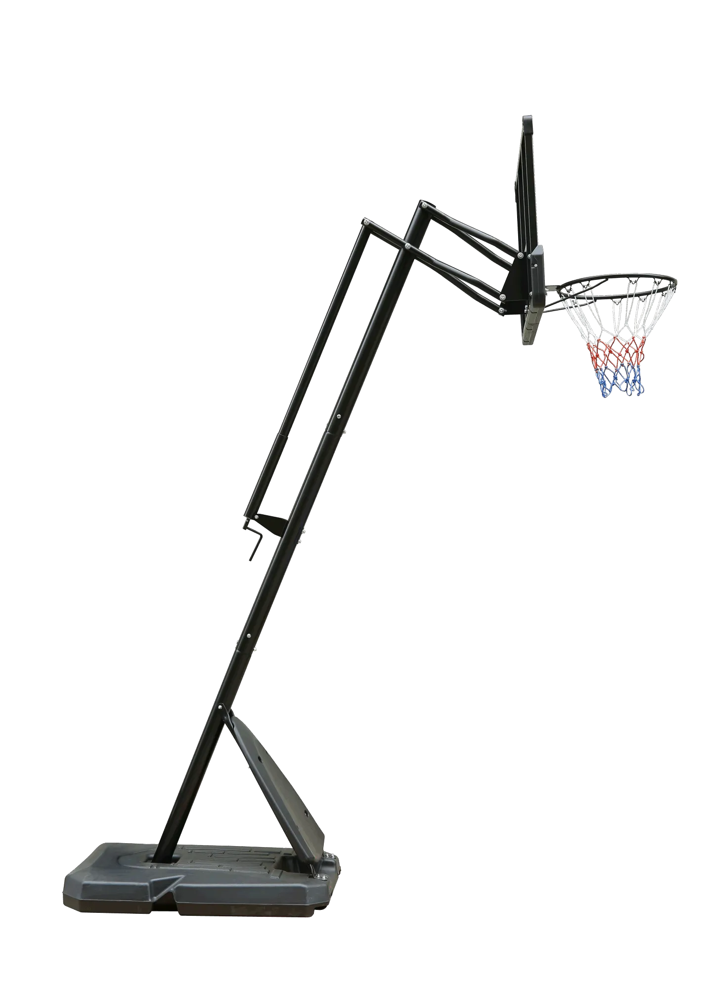 Height Adjustable 6 to 10ft Basketball Hoop 44 Inch Backboard Portable Basketball Goal System with Stable Base and Wheels, use for Outdoor