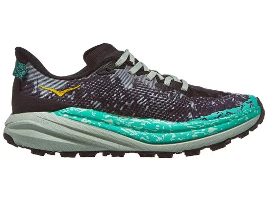 Hoka | Speedgoat 6 | Women's | Black/Aloe Vera