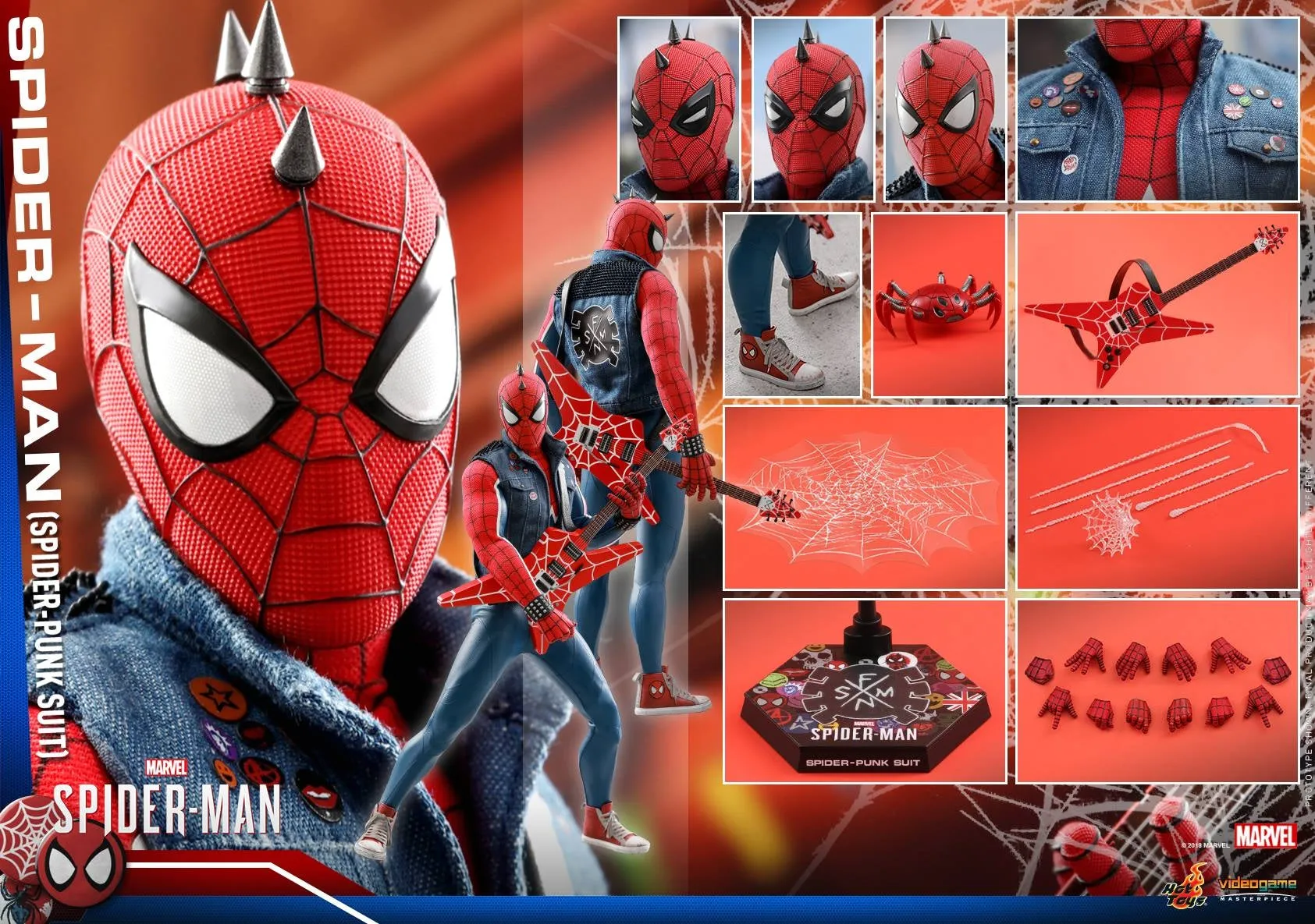 Hot Toys - VGM32 - Marvel's Spider-Man - 1/6th scale Spider-Man (Spider-Punk Suit) Collectible Figure