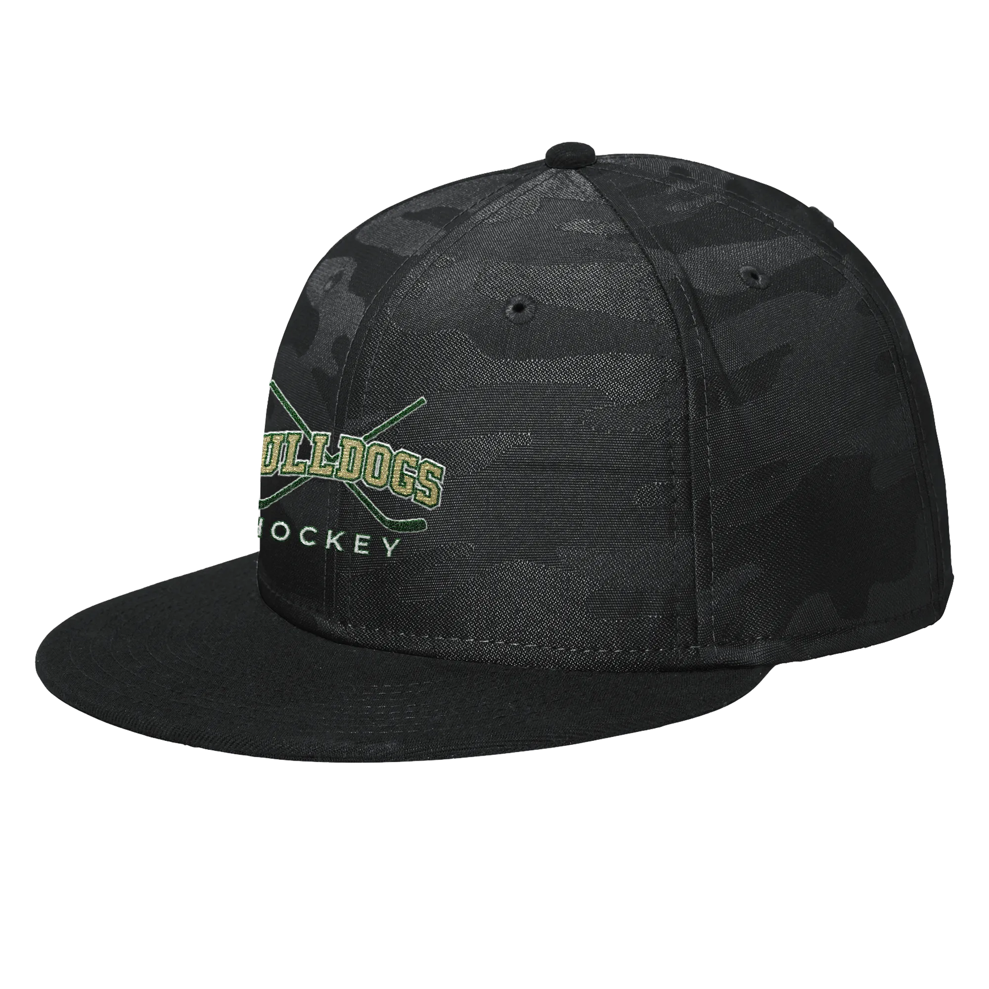 HVM Bulldogs New Era Camo Flat Bill Snapback Cap