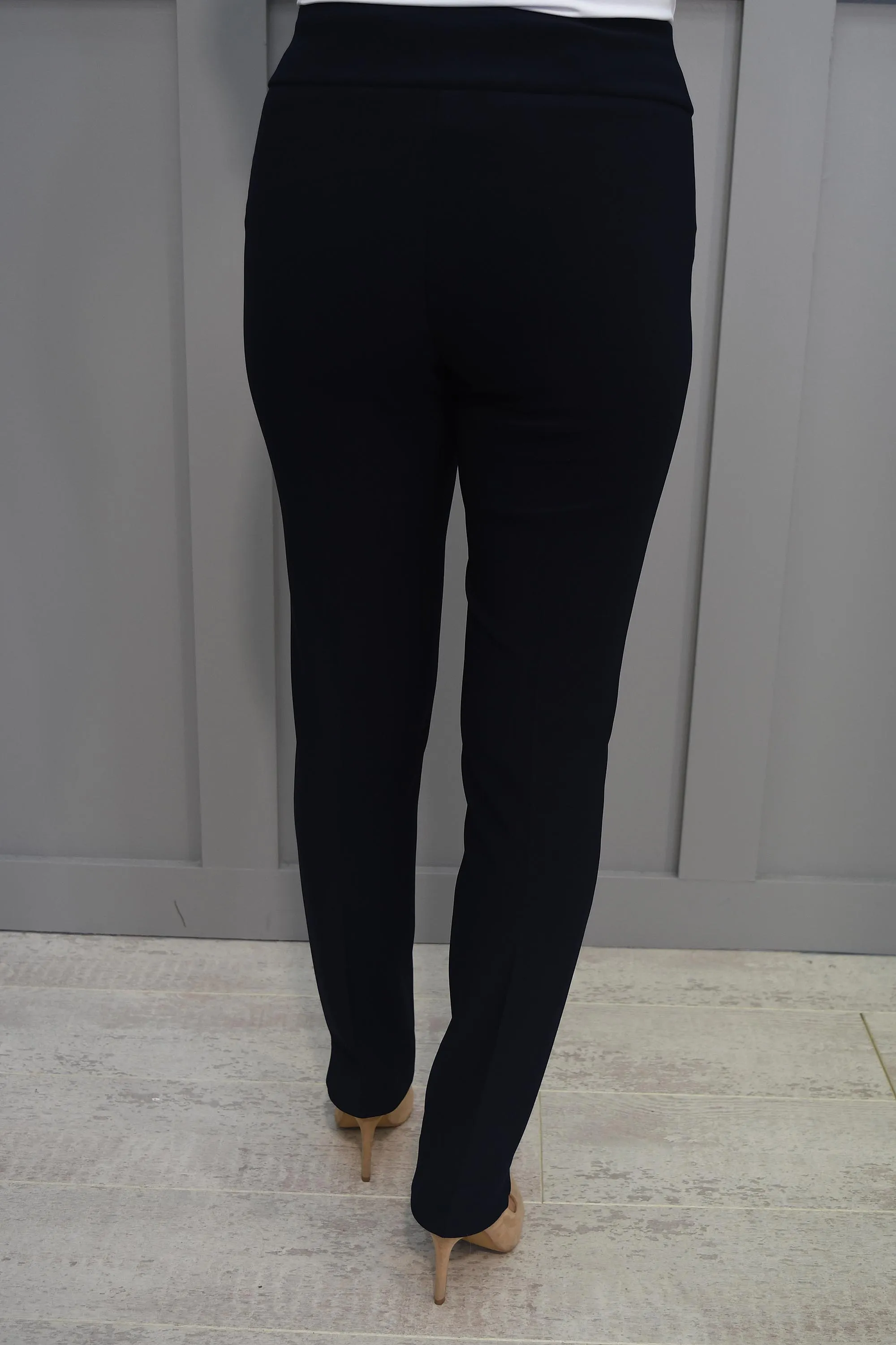 Joseph Ribkoff Navy Slim Leg High Waisted Trouser - 144092 2166