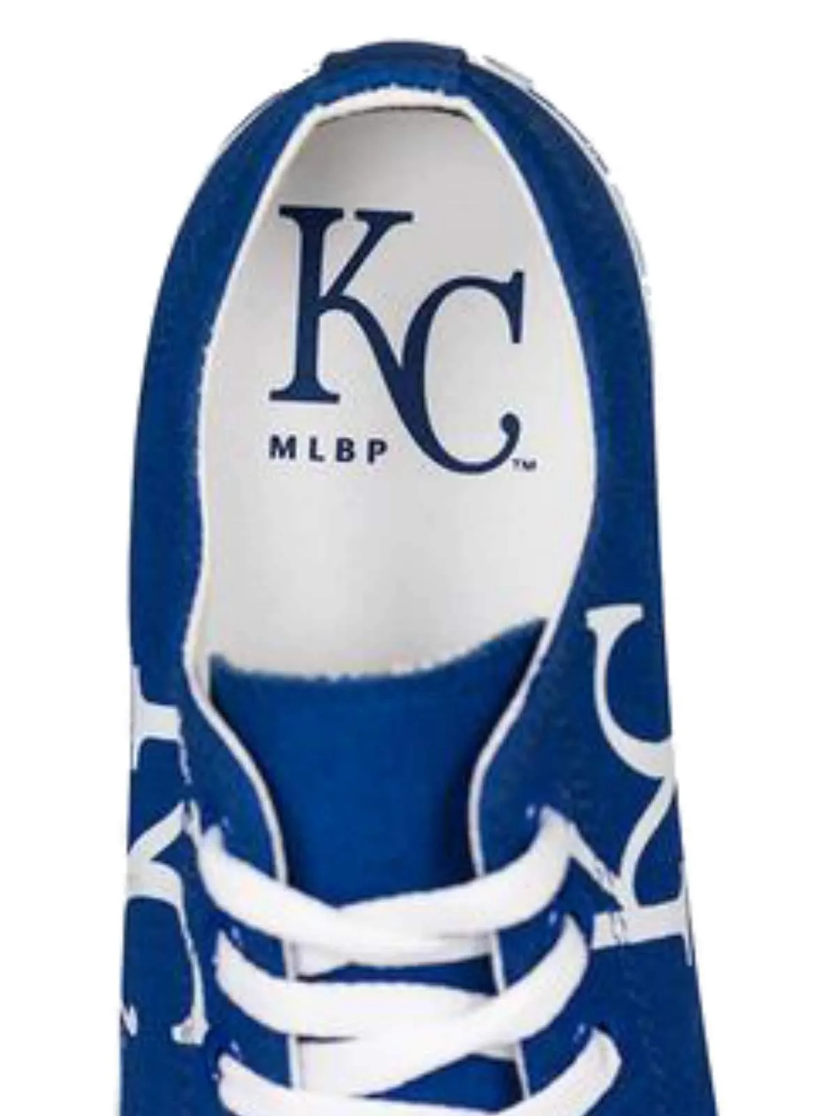 Kansas City Royals Row One UNISEX Blue "KC" Logo Canvas Lace Up Shoes