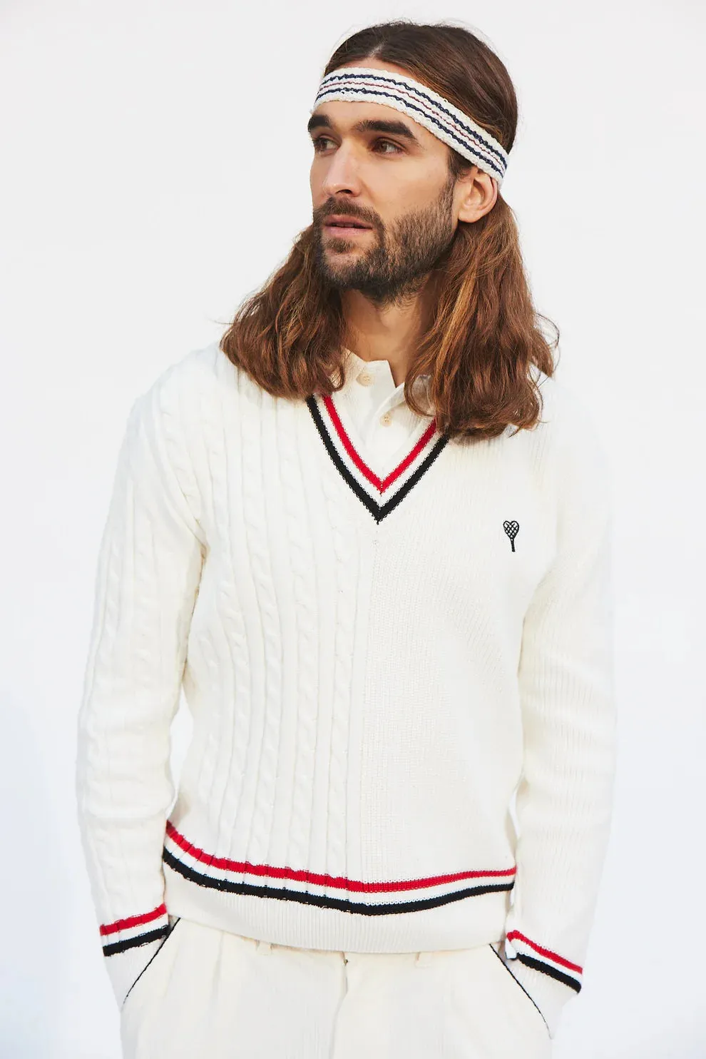 Knitted Sweater Half/Half