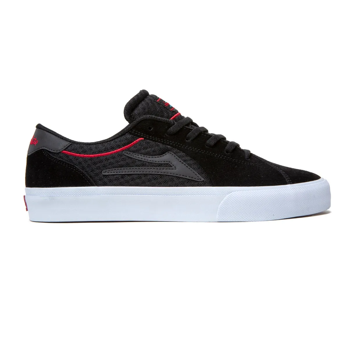 Lakai Shoes Flaco II - Black/Red Suede