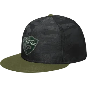 Lansing Senators New Era Camo Flat Bill Snapback Cap